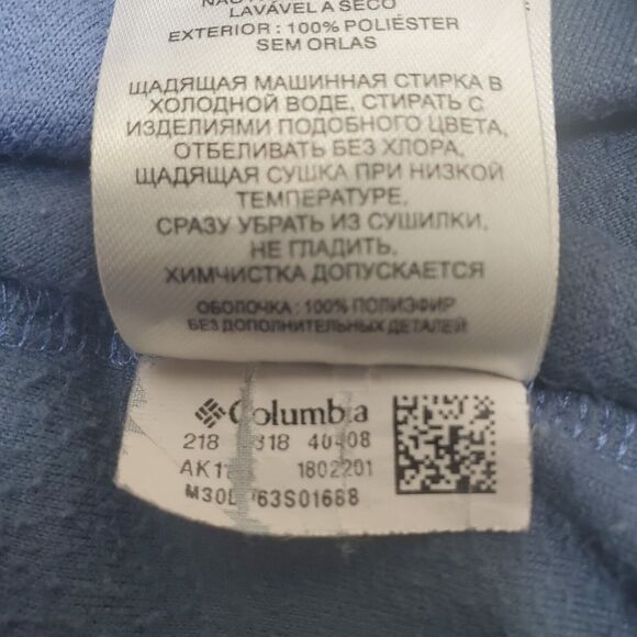 Columbia 1/4 Zip Micro Fleece Pullover Sweater Women's L Color block Long Sleeve - Picture 8 of 12